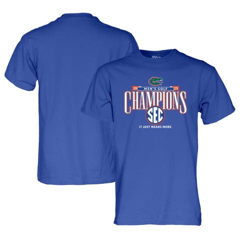 Unisex Blue 84  Royal Florida Gators 2025 SEC Men's Golf Champions T-Shirt