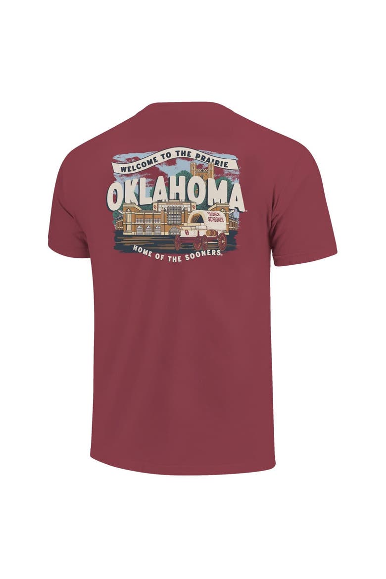 Youth  Crimson Oklahoma Sooners Local Campus Scene T-Shirt, Alternate, color, Crimson