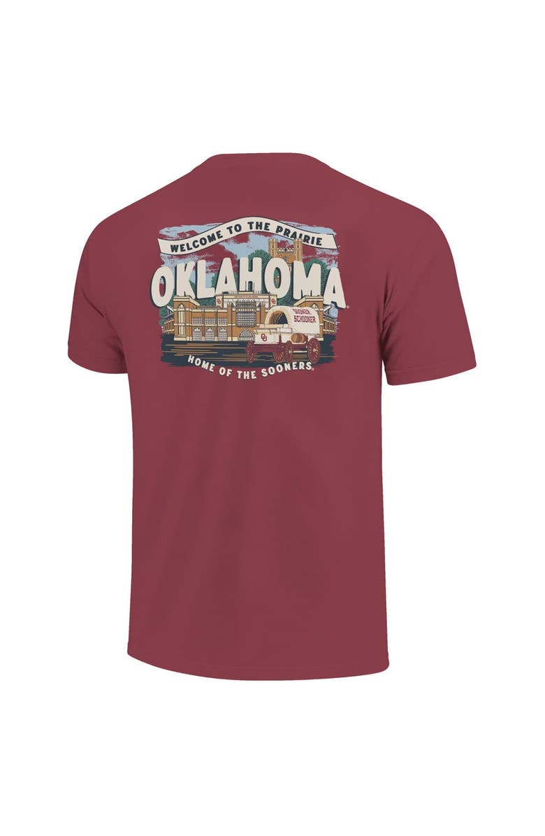 IMAGE ONE Youth  Crimson Oklahoma Sooners Local Campus Scene T-Shirt, Alternate, color, Crimson