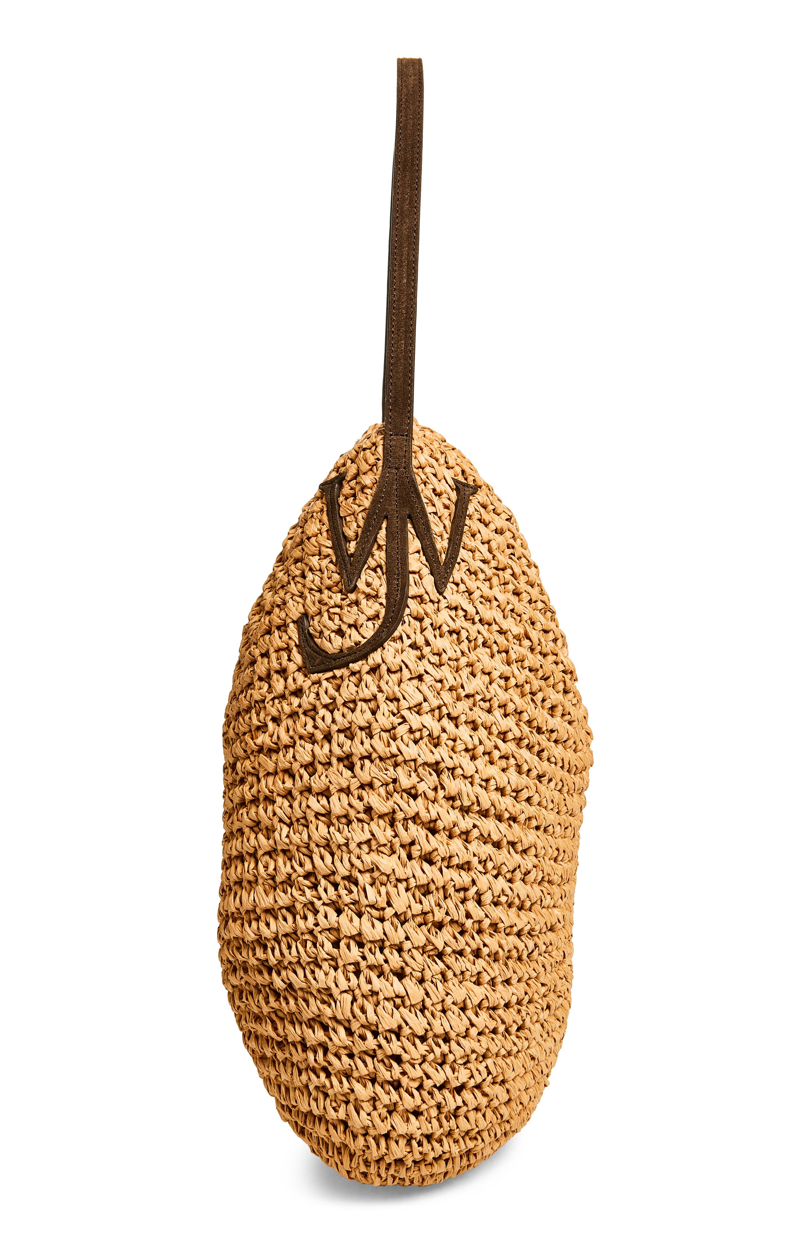 XL Raffia Bulb Hobo, Alternate, color, NATURAL/ BROWN 094