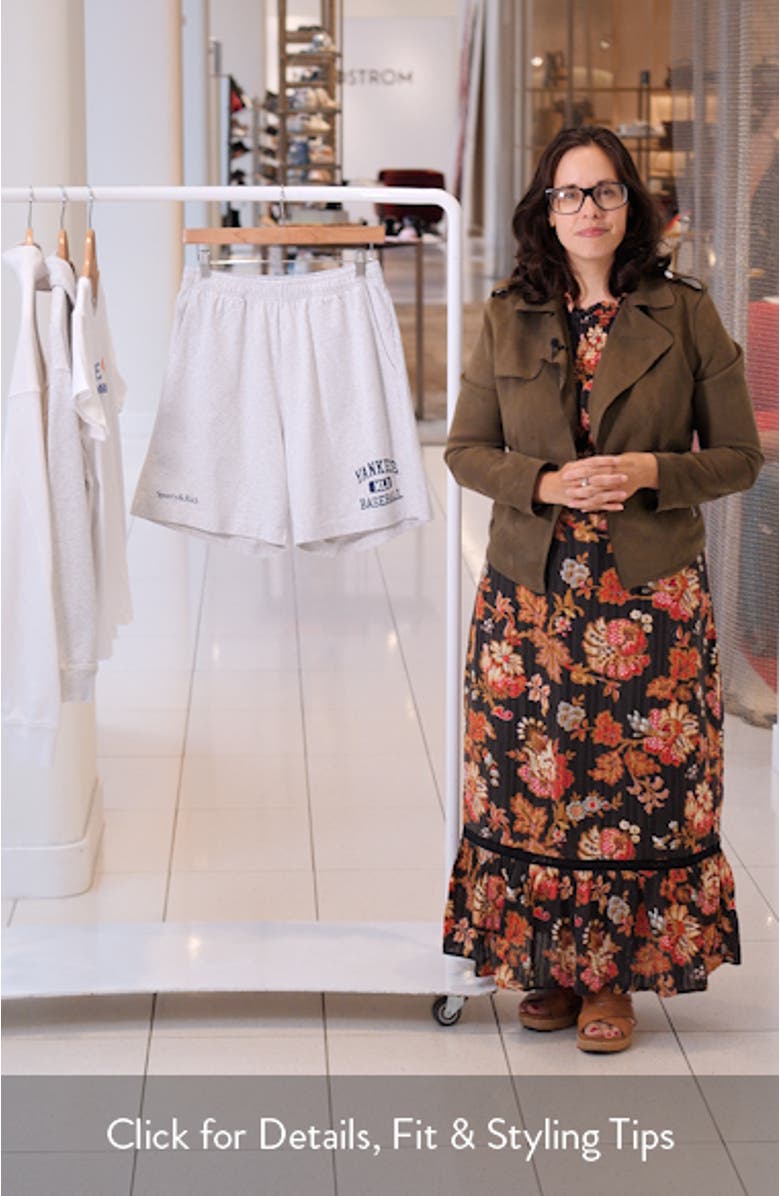 x '47 MLB New York Yankees Ivy Cotton Gym Shorts, sales video thumbnail