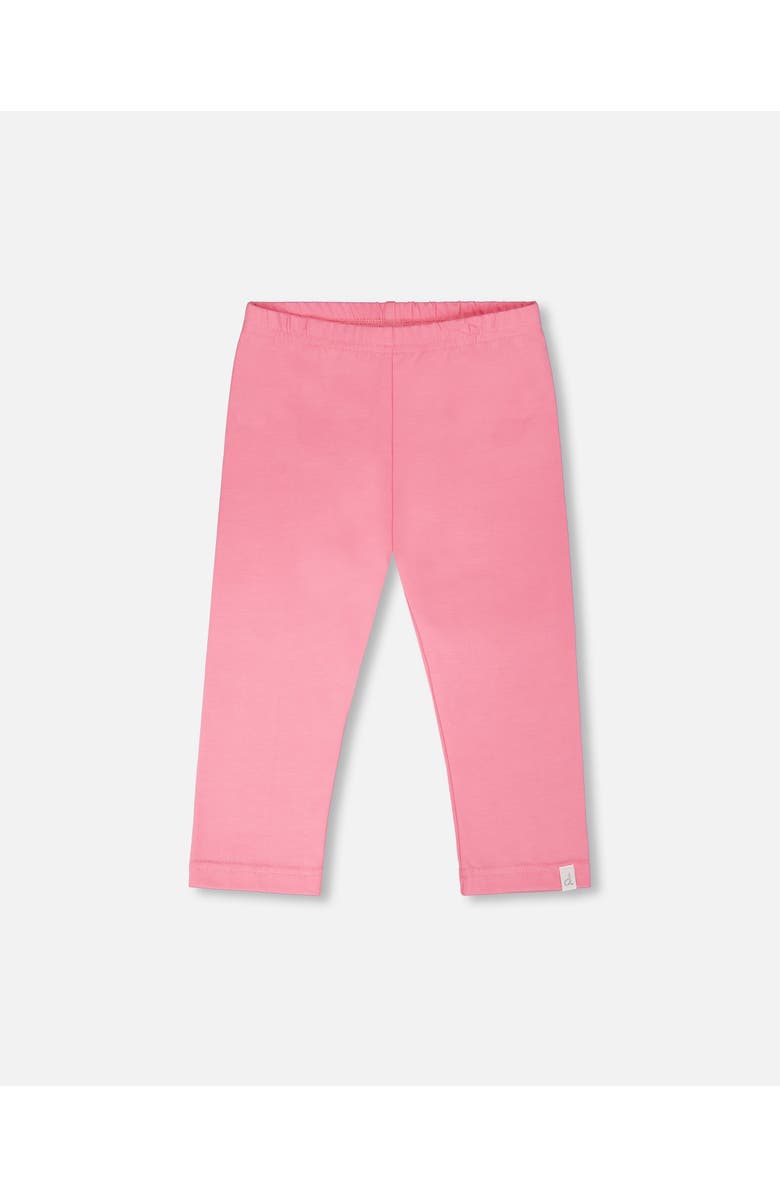Deux par Deux Organic Cotton Jersey Slim Fit Capri, Main, color, Pink