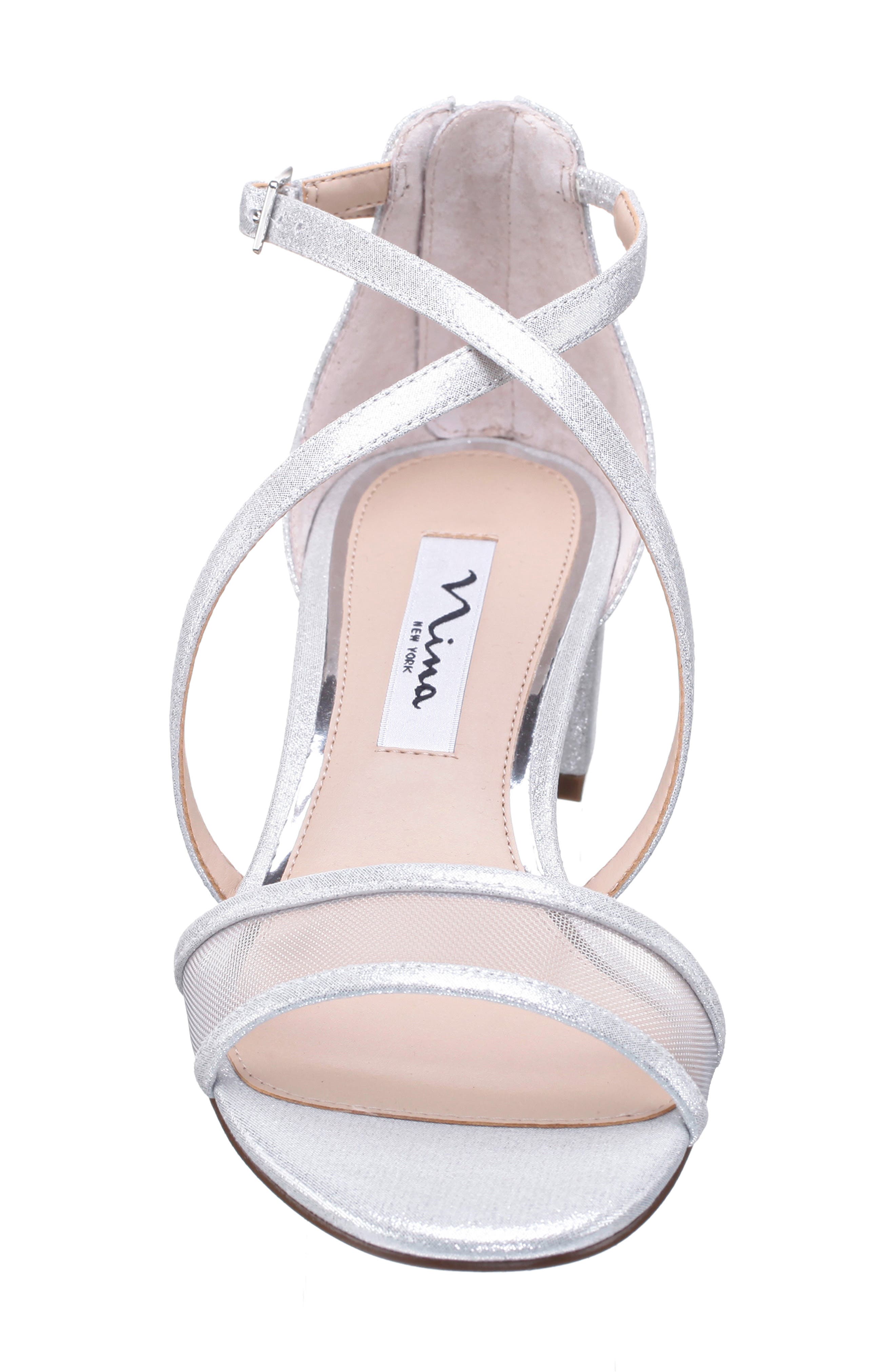 Nina Ginette Sandal, Alternate, color, True Silver