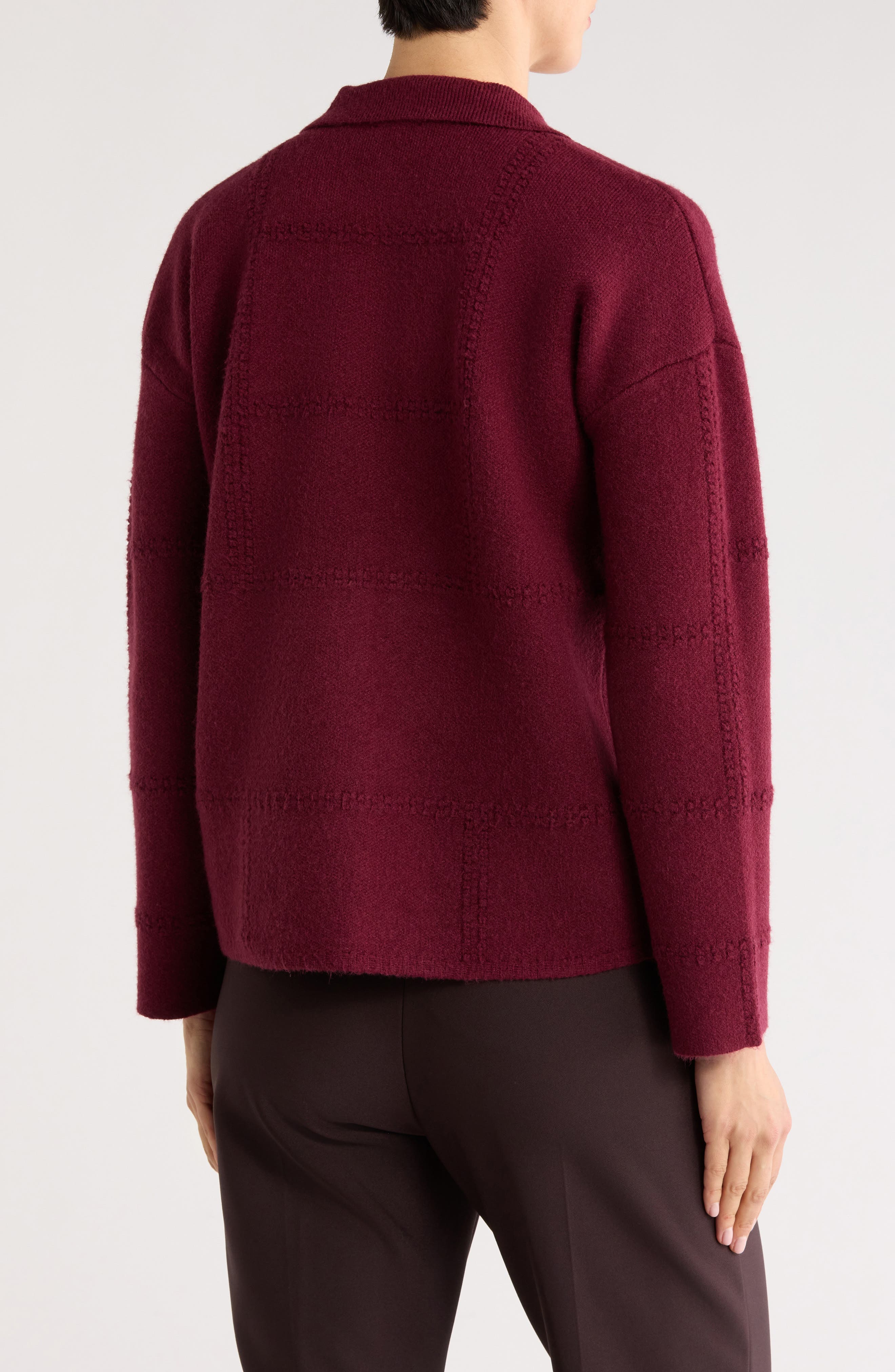 Textured Sweater Jacket - image 4