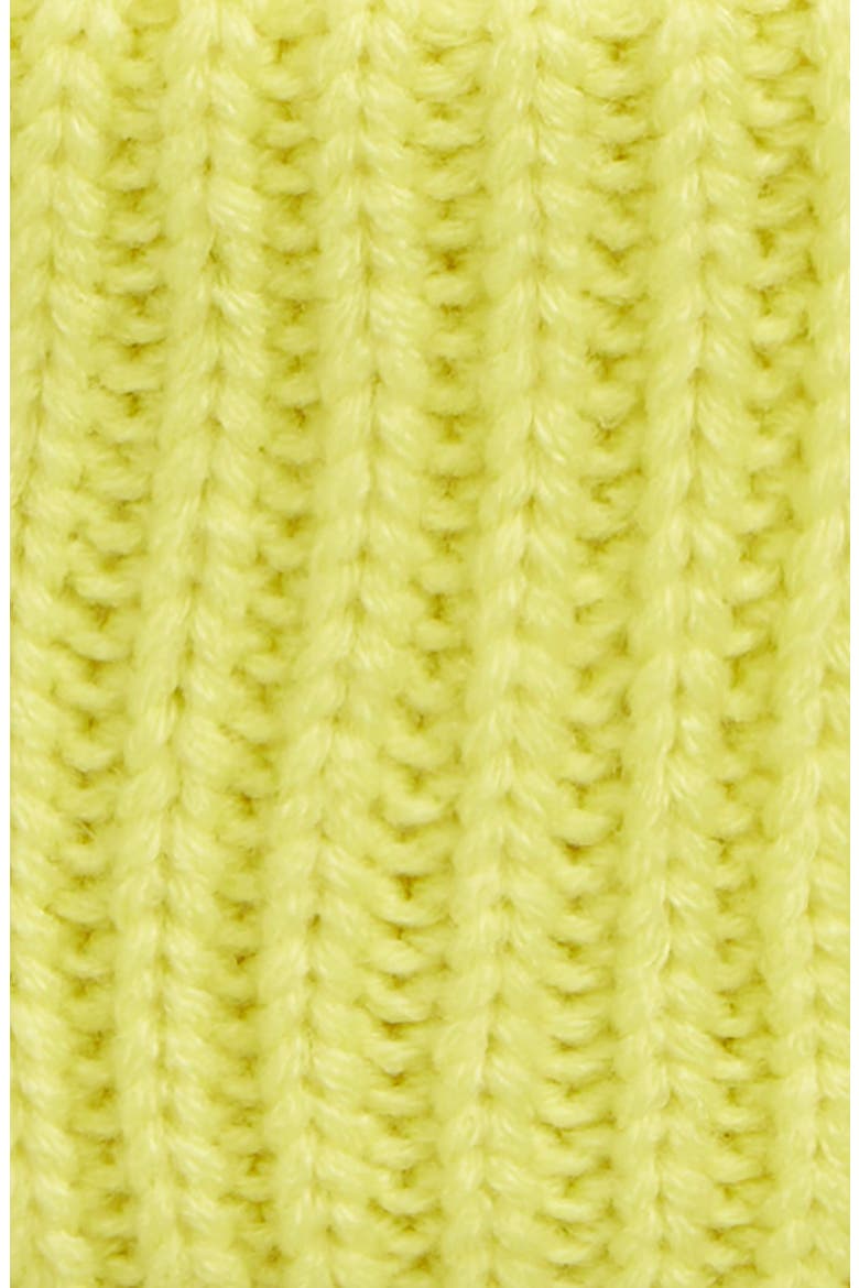 Oversized Knit Beanie, Alternate, color, LIME