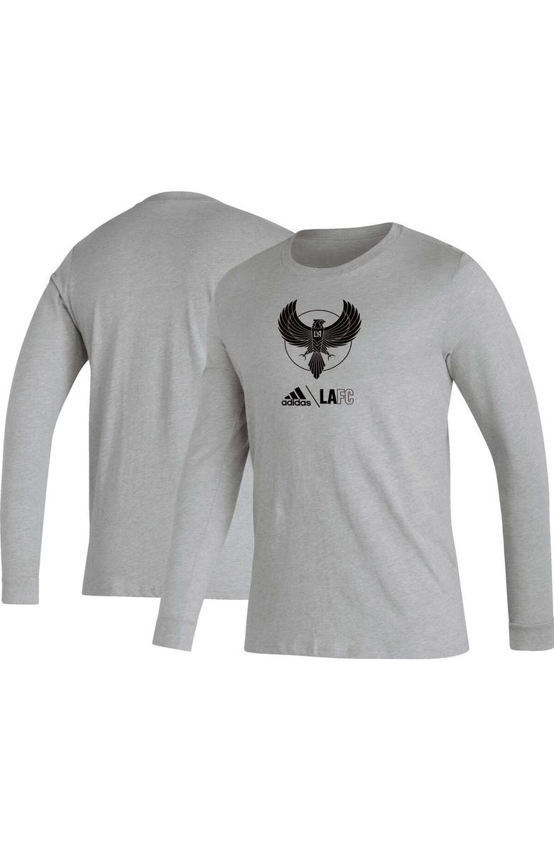 adidas Men's adidas Heather Gray LAFC Icon AEROREADY Long Sleeve T-Shirt, Main, color, Heather Gray