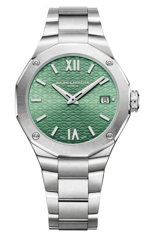 Baume & Mercier Riviera 10683 Automatic Bracelet Watch, 36mm in Silver at Nordstrom