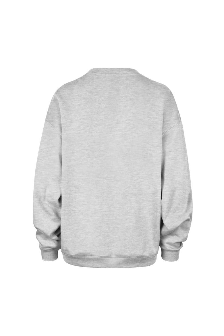 Women's '47  Gray New York Knicks Oversized Arched Icon Sweatshirt, Alternate, color, Gray