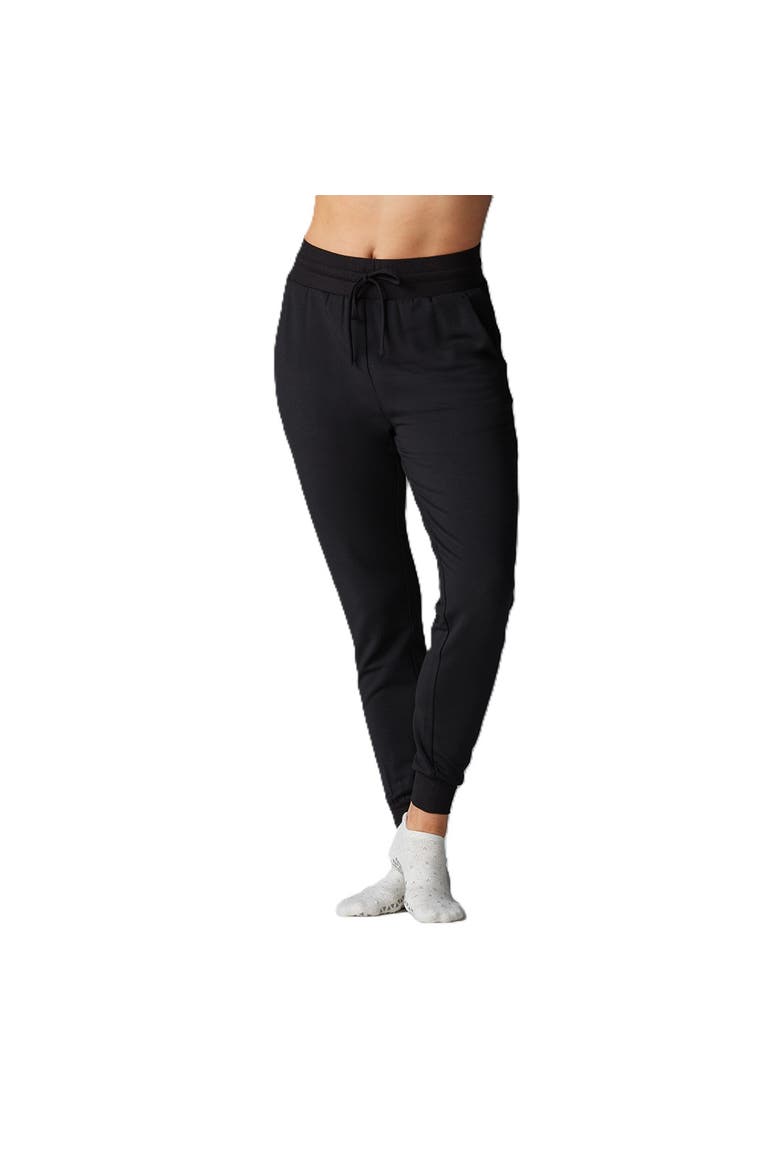 High Waisted Fitted Jogger, Main, color, EBONY