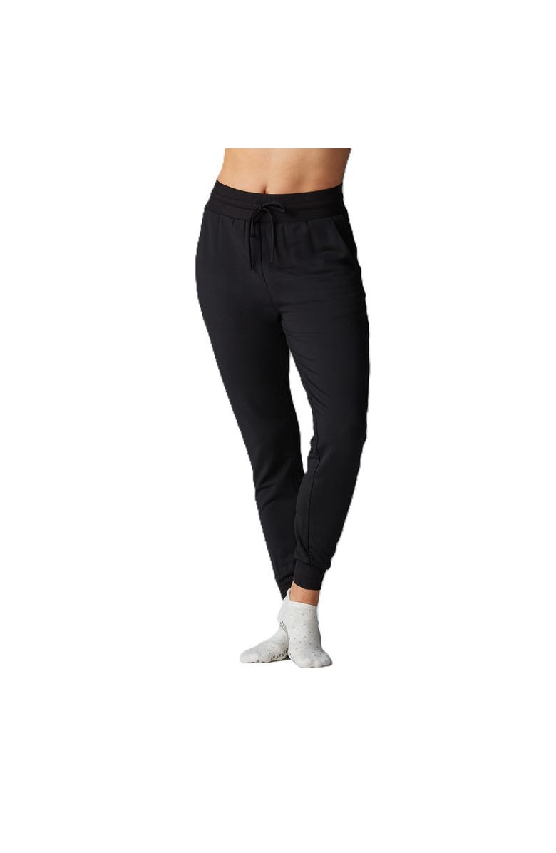 Tavi High Waisted Fitted Jogger, Main, color, Ebony