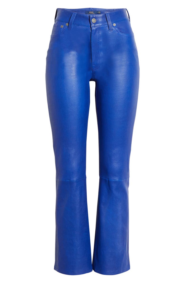 Polo Ralph Lauren Leather Crop Pants, Alternate, color, 