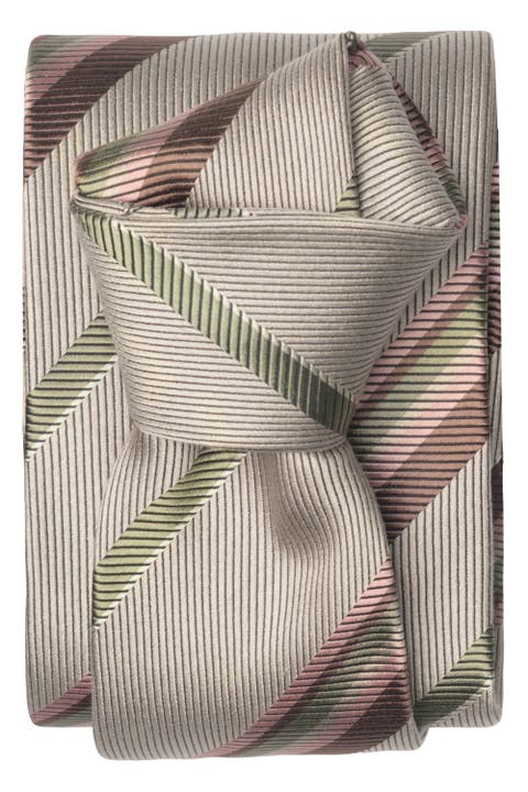 Lugano - Extra Long Silk Jacquard Tie for Men