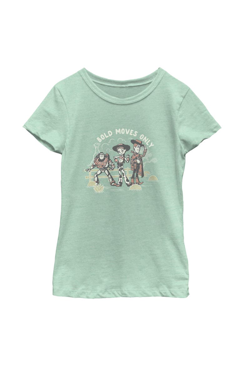 Girl's Toy Story 5 Bold Moves Only  Graphic T-Shirt, Main, color, Mint