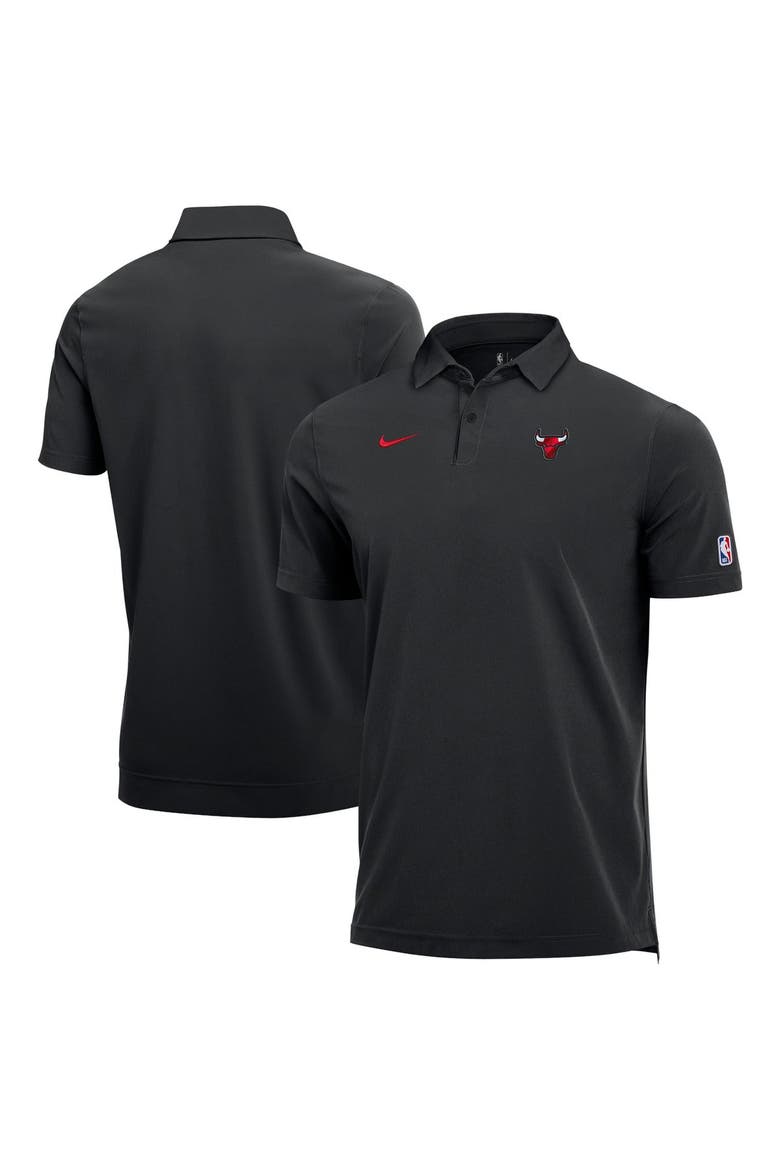 Men's Nike  Black Chicago Bulls 2026/27 Dri-FIT Coaches Polo, Main, color, Black