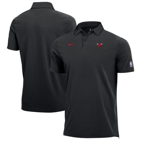 Men's Nike  Black Chicago Bulls 2026/27 Dri-FIT Coaches Polo