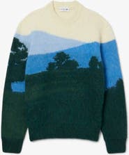 Lacoste Landscape Pattern Crewneck Sweater