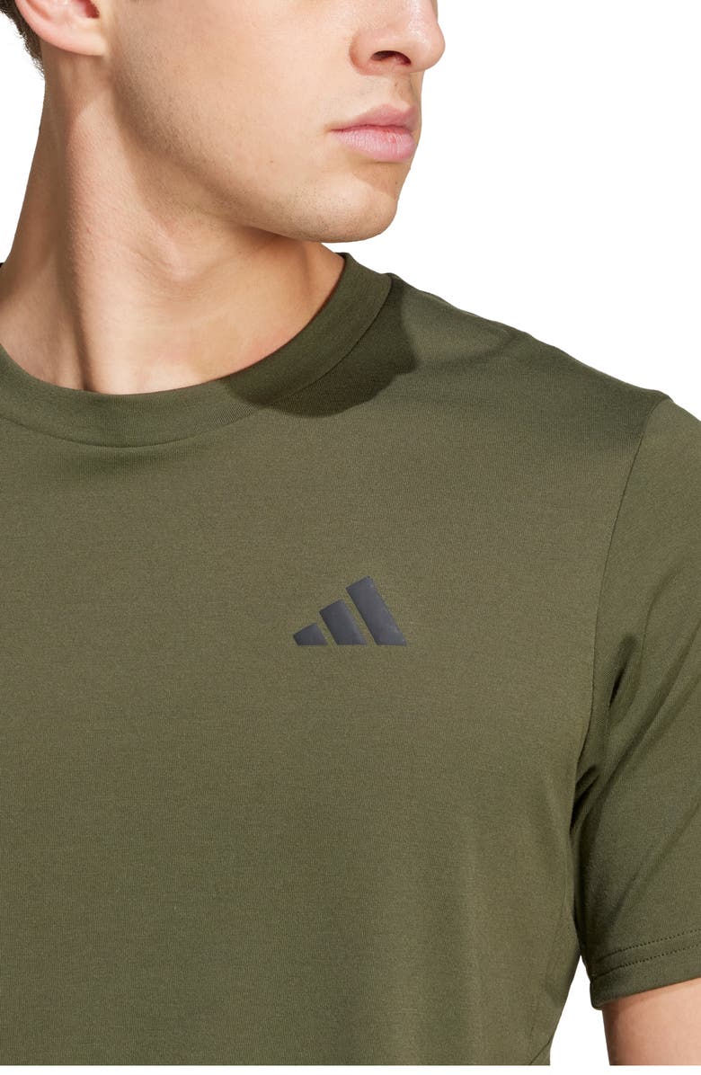 adidas Training Essentials Feel Ready Climacool T-Shirt, Alternate, color, Night Cargo/ Black