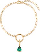 Brook and York Colette Mini Teardrop Birthstone Bracelet