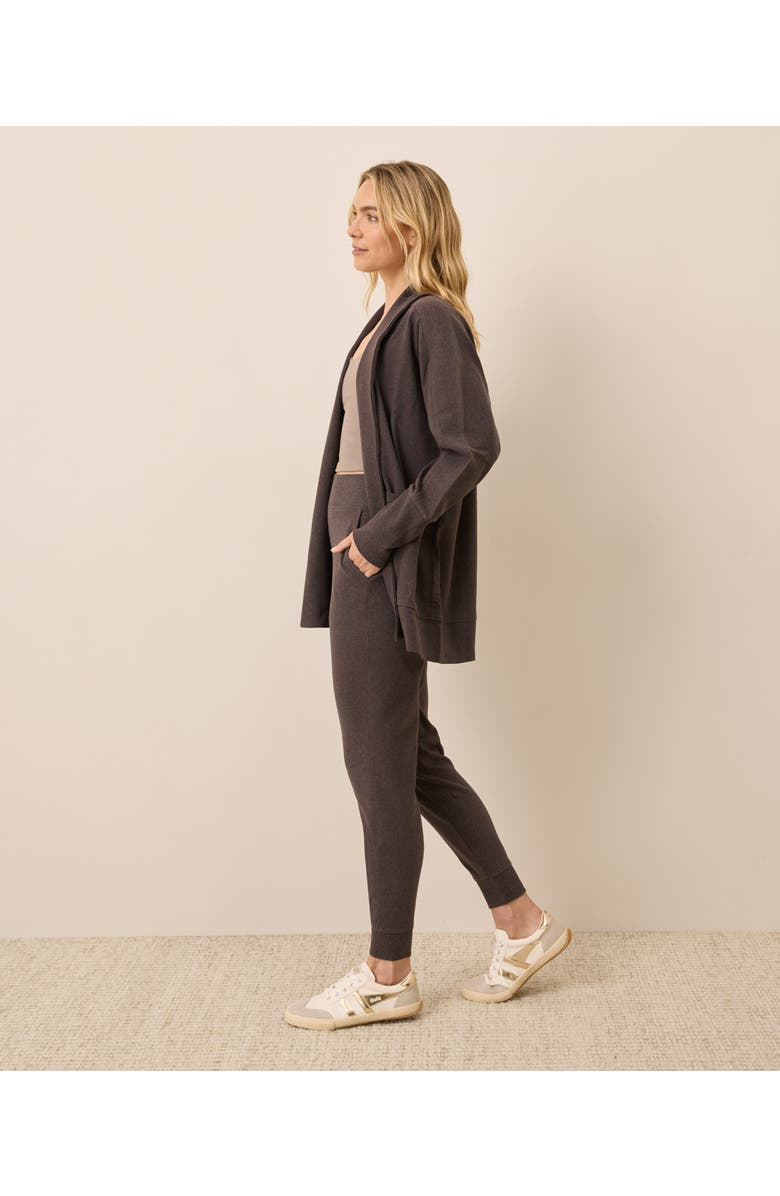 Pact Everyday Organic Cotton Airplane Joggers, Alternate, color, Chocolate Heather