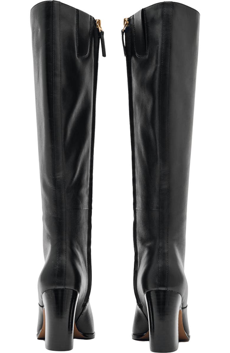 Reiss Gabrielle Knee High Boot, Alternate, color, Black