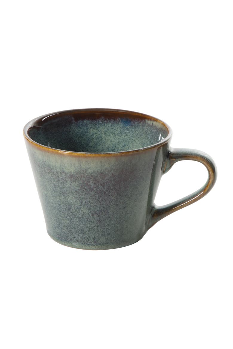 4-Piece Stoneware Coffee Mug Set, 22 Oz, Reactive Glaze Finish, Alternate, color, Blue
