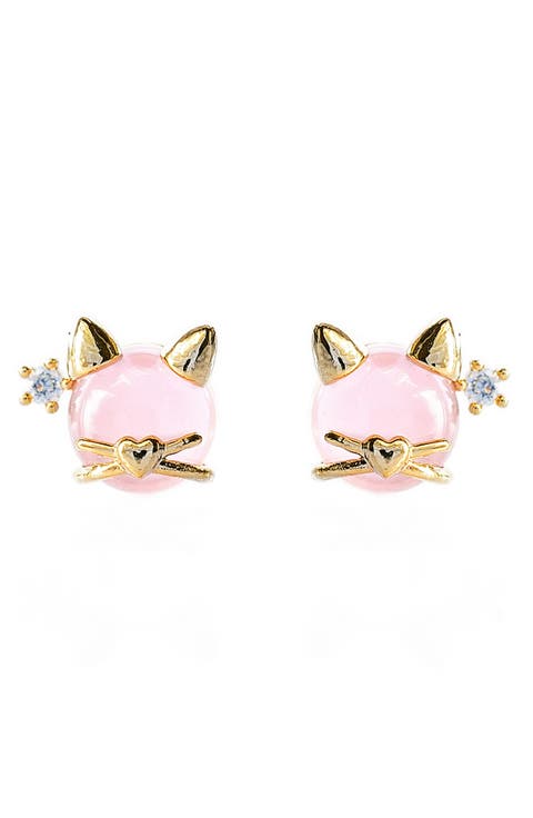 Kitty Kat Stud Earrings