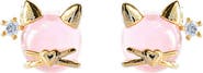 Girls Crew Kitty Kat Stud Earrings