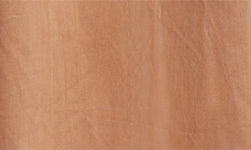 Wayf Amelie Pleated Cotton Midi Skirt In Camel