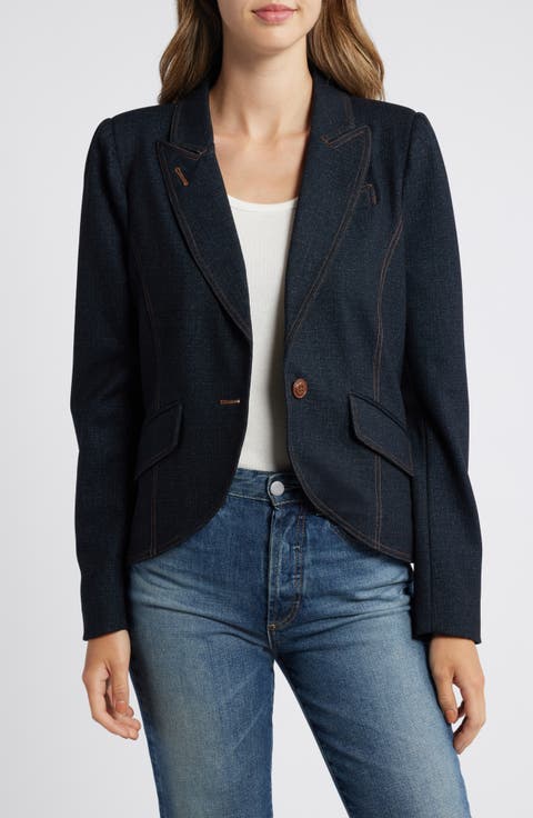 Crop Knit Blazer