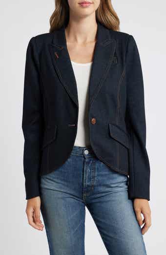 Wit & Wisdom Crop Knit Blazer
