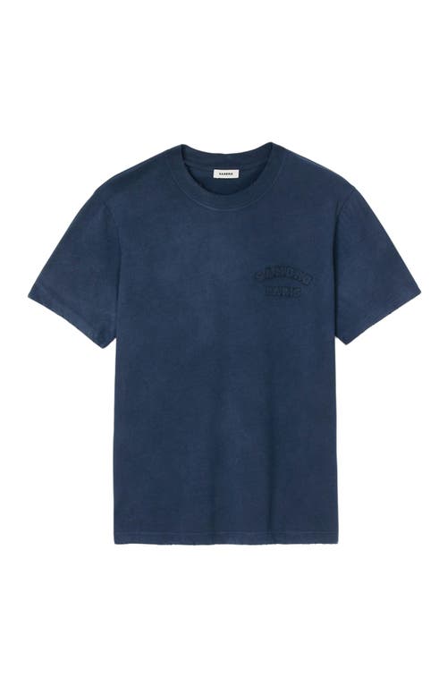 Sandro Worn-effect T-shirt In Blue