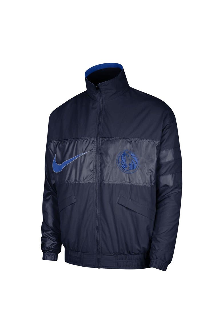 Men's Nike Navy Dallas Mavericks Courtside Versus Capsule Full-Zip Jacket, Alternate, color, Navy