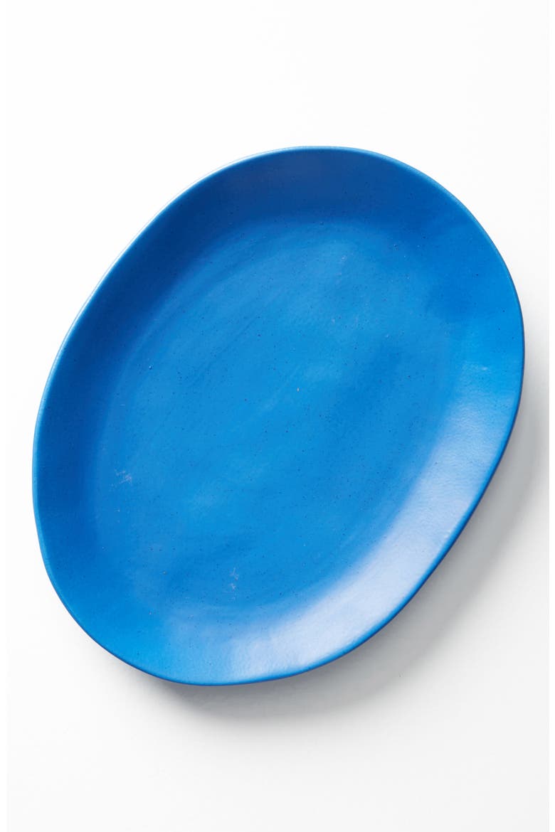 Anthropologie Color Study Earthenware Serving Plate, Alternate, color, DARK BLUE