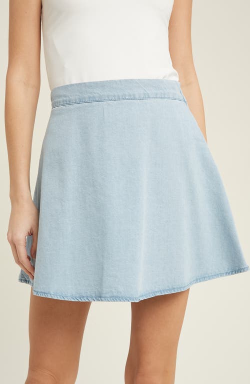 Wishlist French Terry Flare Skirt In Blue In Blue