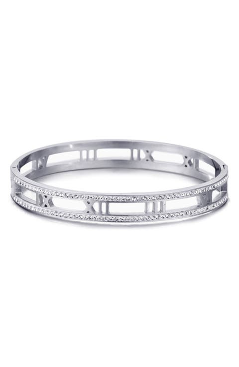Roman Numeral Bangle Bracelet