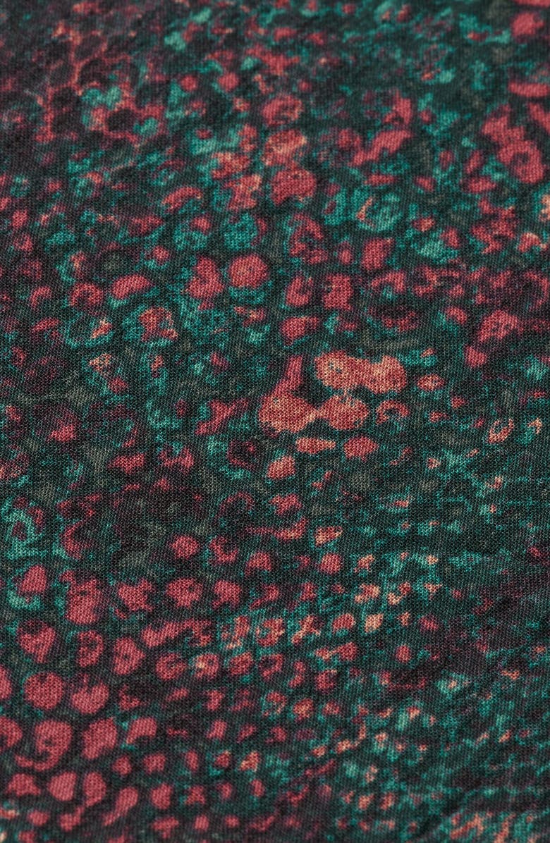 Scotch & Soda Snakeskin Print Faux Wrap Midi Dress, Alternate, color, Snake