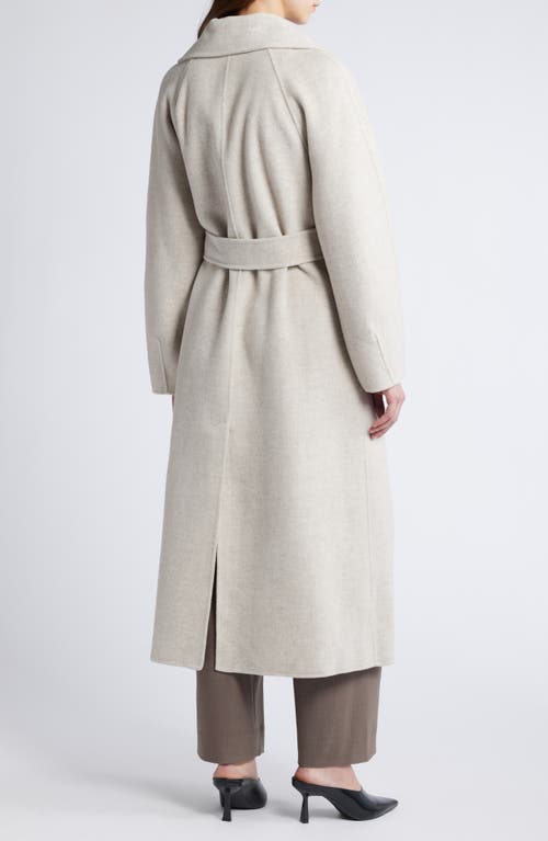 & Other Stories Funnel Collar Wool Blend Coat In Beige