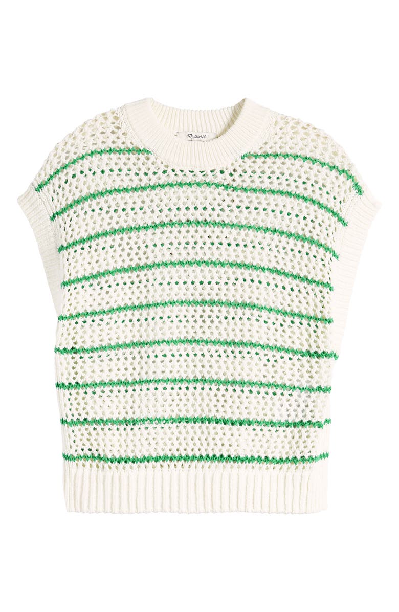 Madewell Stripe Open Stitch Sweater, Alternate, color,