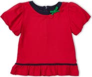 Florence Eiseman Bubble Sleeve Top With Cherries