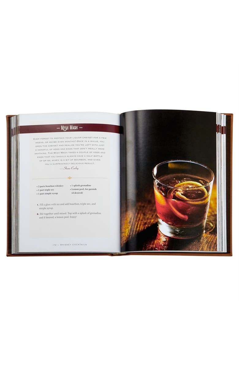 Graphic Image Whiskey Cocktails Leather Edition, Alternate, color, Brown