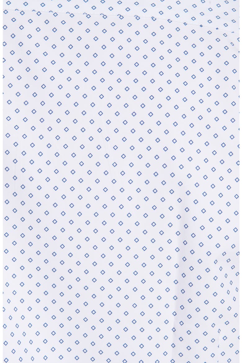 Leeward Trim Fit Button-Up Performance Shirt, Alternate, color, NAVY DIAMOND PRINT