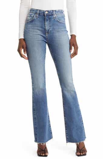 AG Farrah Raw Hem High Waist Bootcut Jeans