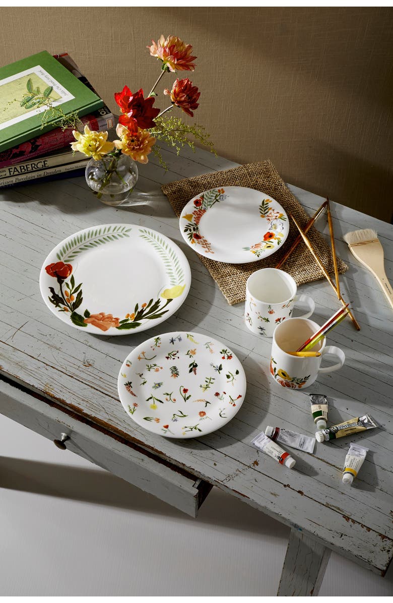 Twig New York Language of Flowers Set of Two Salad Plates, Alternate, color, Multi