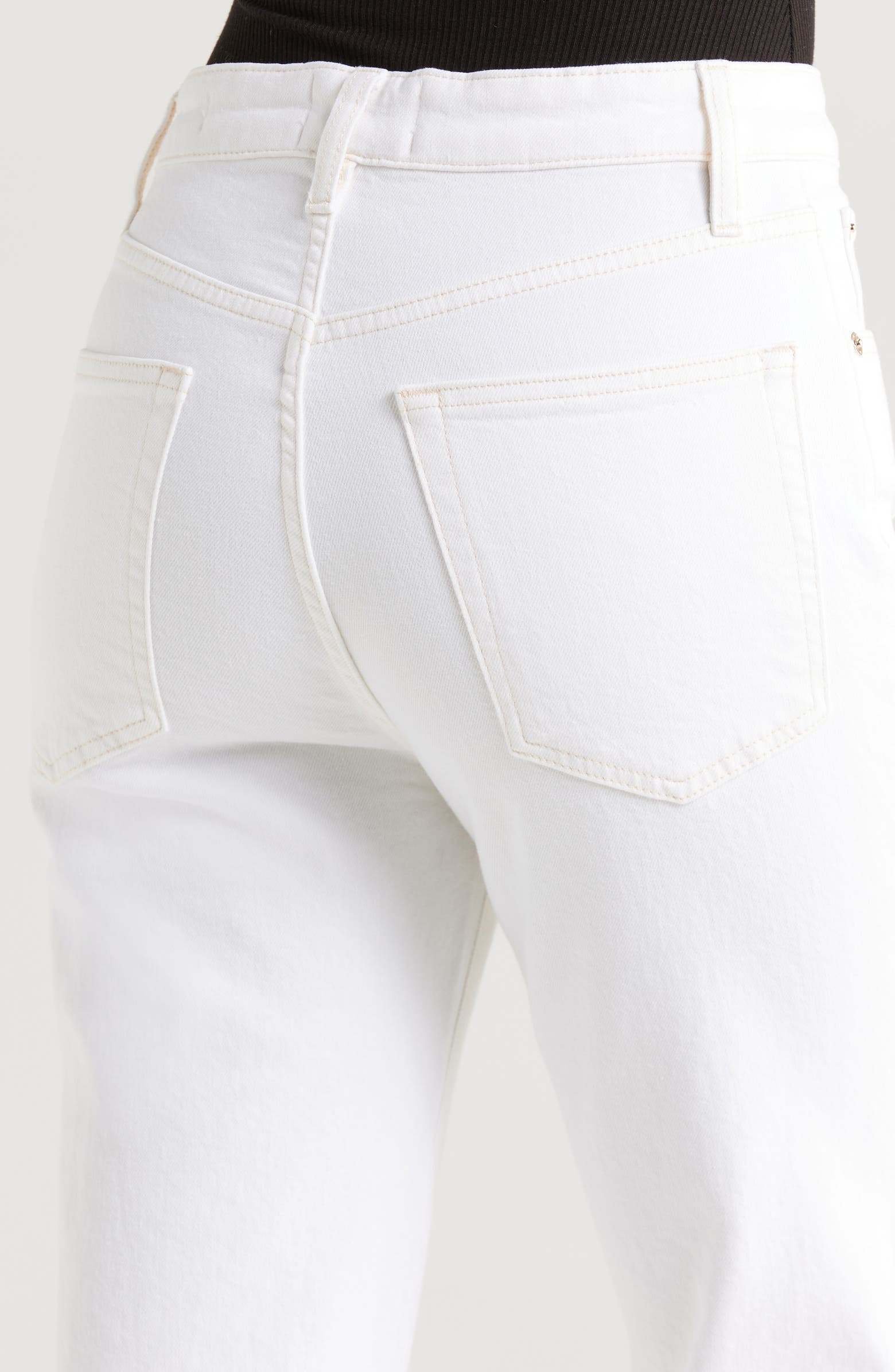 FRAME The Ruler High Waist Crop Straight Leg Jeans | Nordstromrack