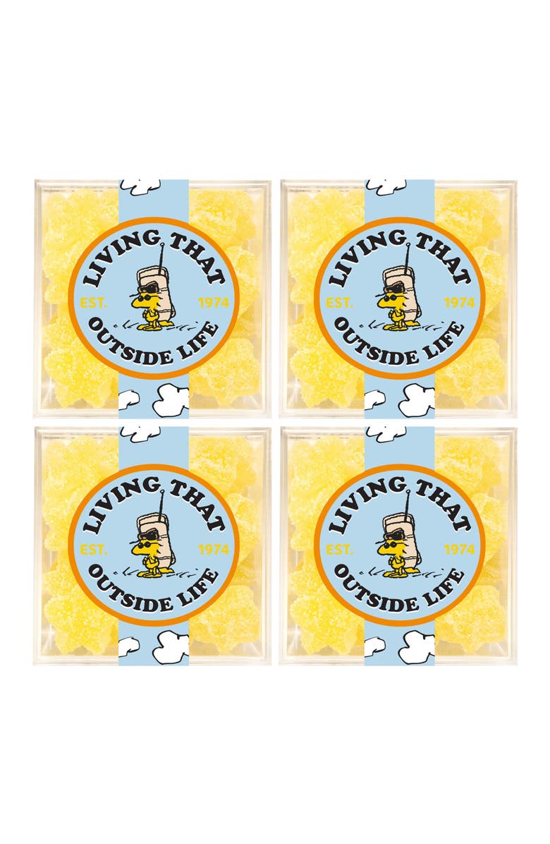 sugarfina x Peanuts Lemonade Stars Set of 4 Candy Cubes, Main, color,