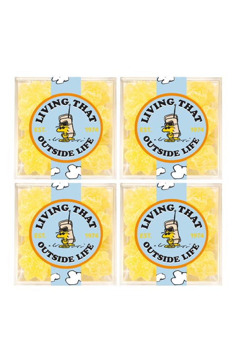 x Peanuts Lemonade Stars Set of 4 Candy Cubes