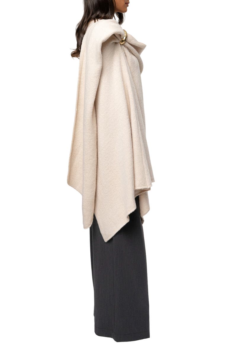 JLUXLABEL Radiance Knit Shawl, Alternate, color, Ivory