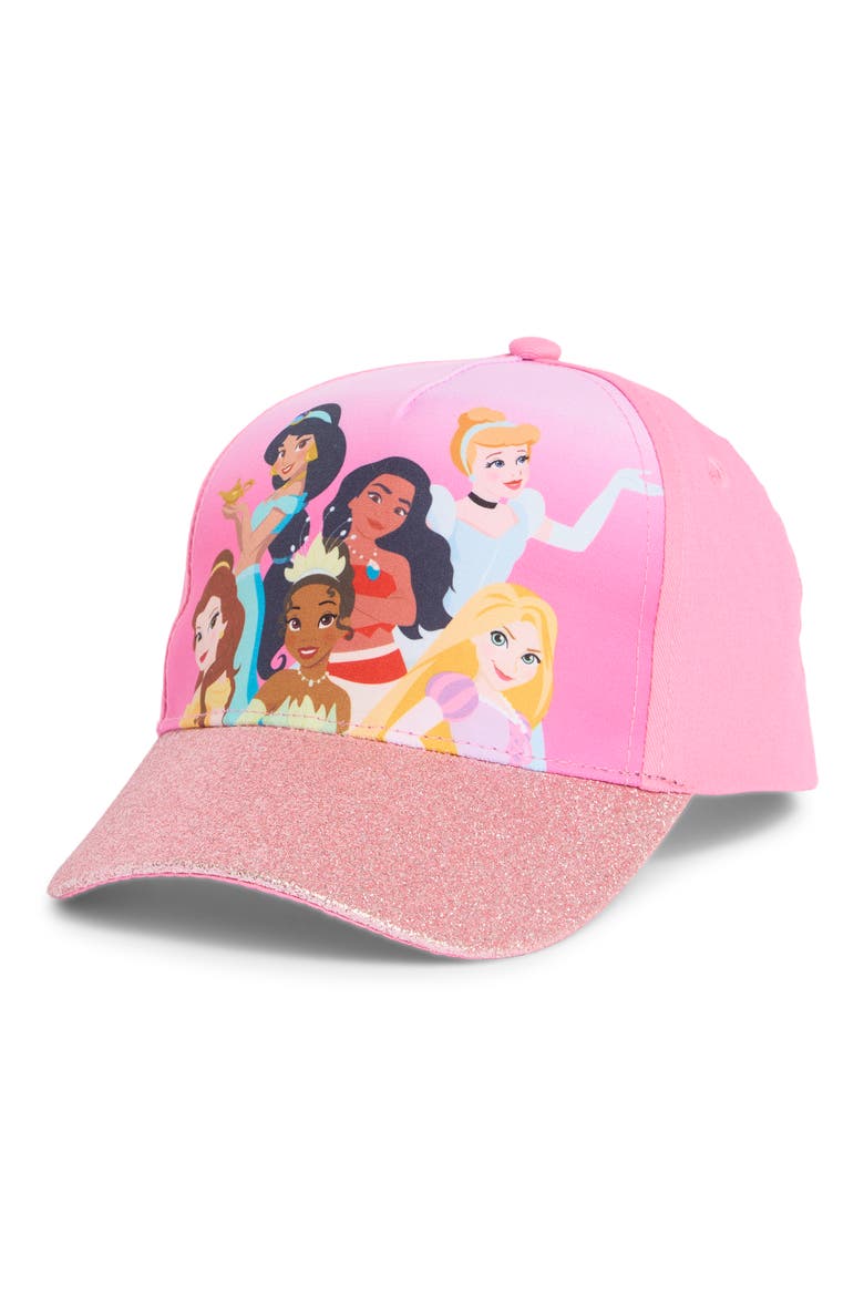 x Disney® Kids' Princess Baseball Cap, Main, color, PINK