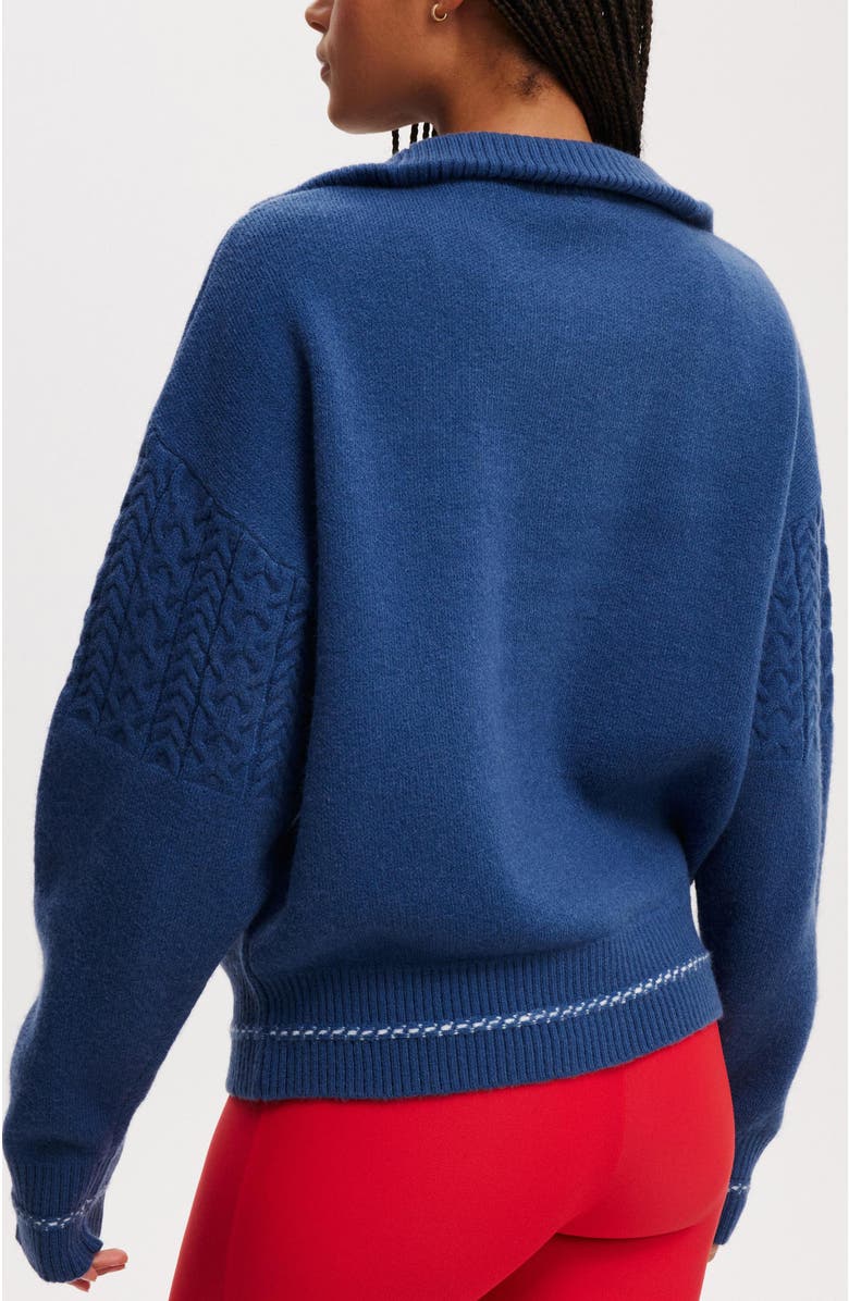 COTTON ON BODY Active Knitted Graphic Half Zip Longlseeve, Alternate, color, 