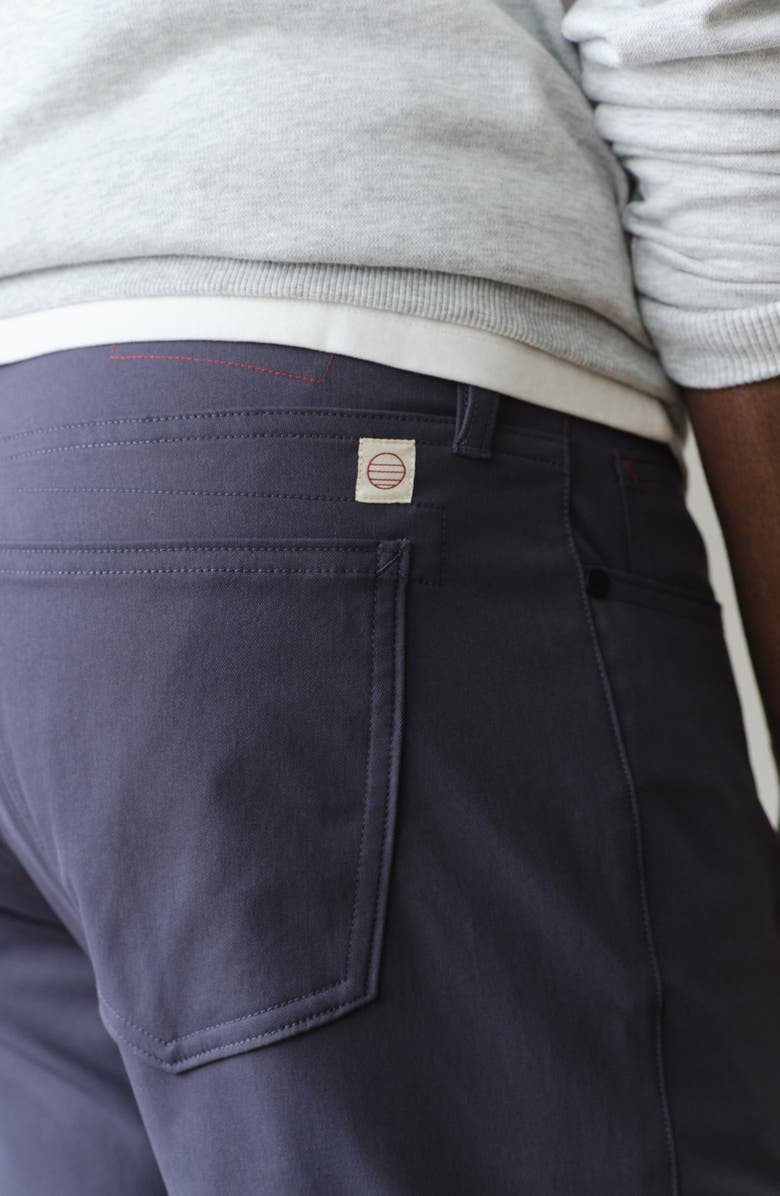 Marine Layer The Five-Pocket Undercover Slim Straight Leg Tech Pants, Alternate, color, India Ink